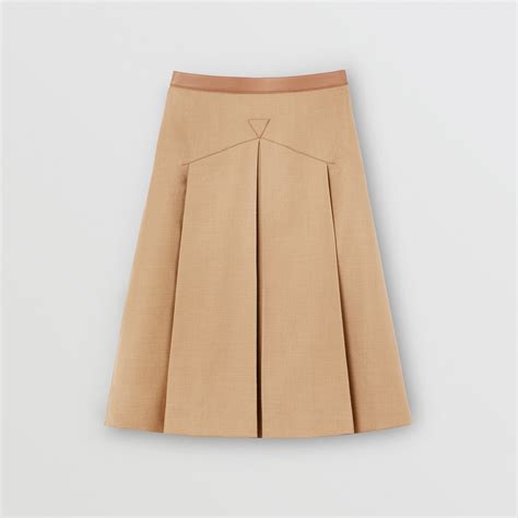 burberry lambskin pleated skirt.